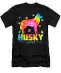 Cute Husky Mimi Husky Dog Mom Tie Dye Mothers Natalie Lidford T-Shirt