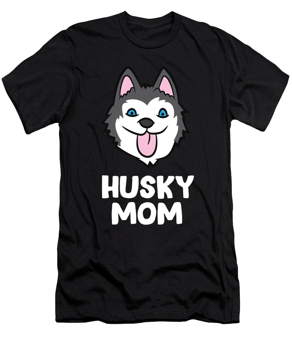 Cute Husky Mom Love Siberian Huskies Funny Husky Mom Eq Designs T-Shirt