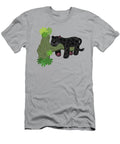 Cute Jaguar Black Panther Cat Cartoon Illustration Mark Spivey T-Shirt