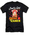Cute Just a Girl Who Loves Anime Ramen Foodie the Perfect Presents T-Shirt