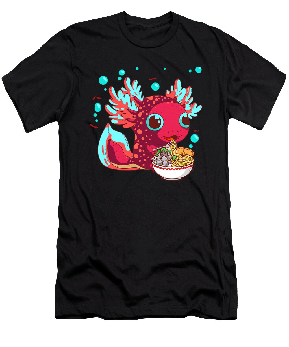 Cute Kawaii Axolotl Ramen Japanese Anime Lover Duong Dam T-Shirt