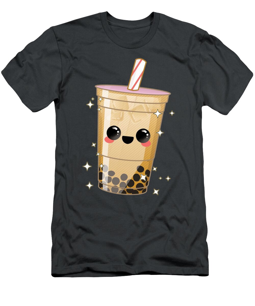 Cute Kawaii Bubble Tea Boba Lover Gift Milk Tea Bruce Scottish T-Shirt