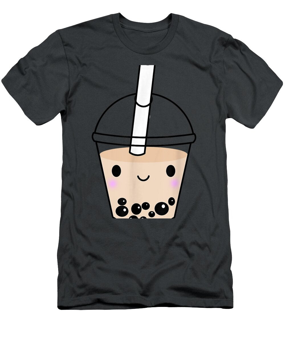 Cute Kawaii Bubble Tea Boba Milk Tea Lover Numan Evange T-Shirt