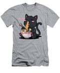 Cute Kawaii Cat Ramen Noodles Anime Black Cat Japanese Harper Adagra T-Shirt