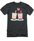 Cute Kawaii Couple Bubble Boba Milk Tea Lover Numan Evange T-Shirt