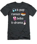 Cute Kawaii K Pop Ramen Boba Bubble Tea K Drama Lover Khalid Rebel T-Shirt
