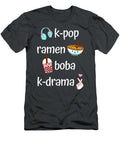 Cute Kawaii Kpop Ramen Boba Bubble Tea Kdrama Lover Numan Evange T-Shirt