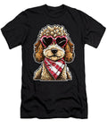 Cute Labradoodle Heart Sunglasses Dog Lovers Day Natalie Lidford T-Shirt
