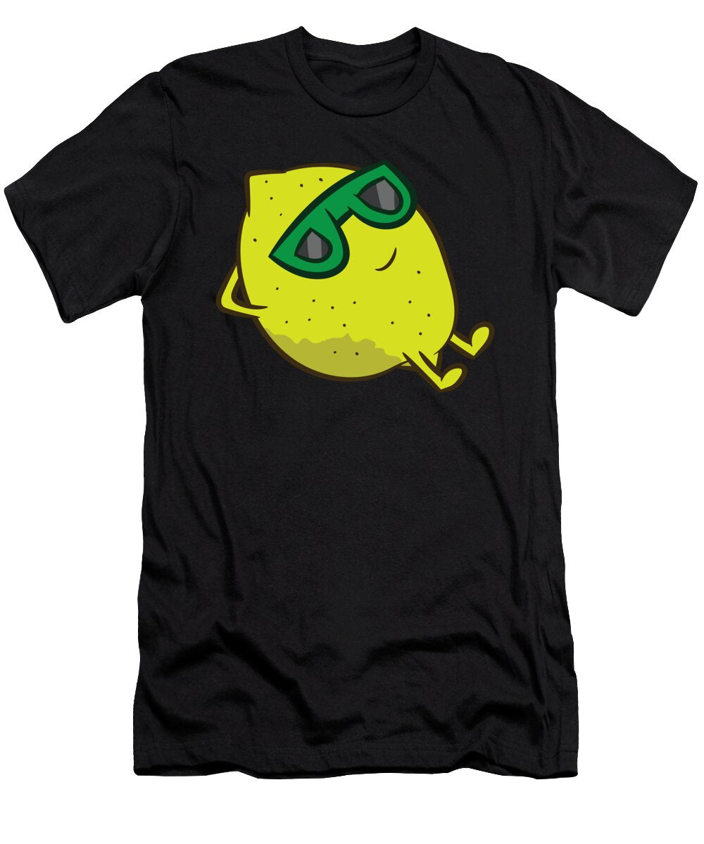 Cute Lemon Summer Fruit Sunglasses on Lemon Eq Designs T-Shirt