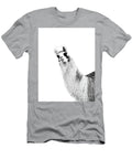 Cute Llama Black White 1 Wall Art Anitas and Bellas Art T-Shirt