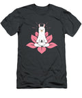 Cute Llama Doing Yoga Llamaste Namaste Funny Medidation Julia Redford T-Shirt
