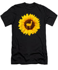 Cute Llama Gift for Women Men Alpaca Animal Sunflower Lover Cute Gift Ezone Prints T-Shirt
