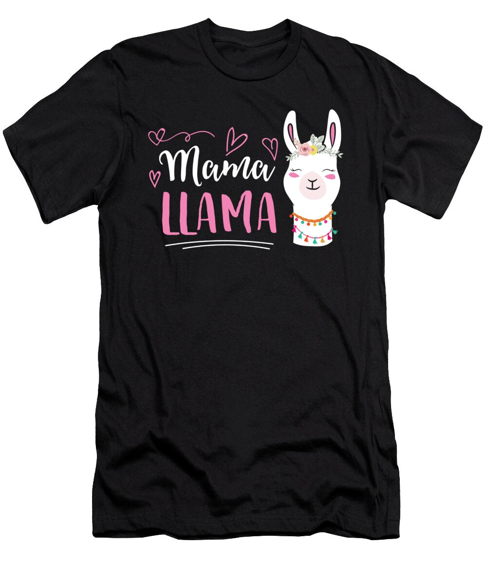 Cute Llama Mom Mama Llama Eq Designs T-Shirt