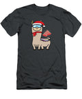 Cute Llamas Wearing Santa Hat for Christmas Younes Damien T-Shirt