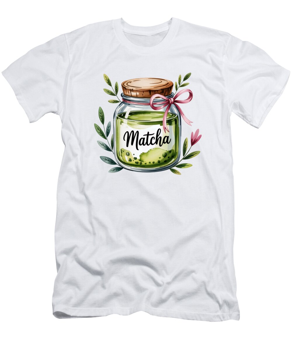 Cute Matcha Jar Design Joanna Redesiuk T-Shirt