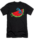 Cute Melon Summer Fruit Sunglasses on Watermelon Eq Designs T-Shirt
