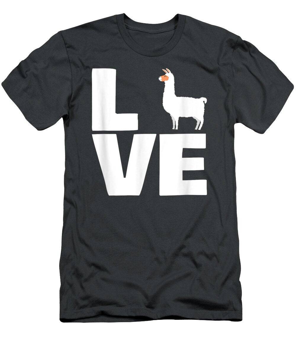 Cute Pet Alpaca Llama Valentines Day Llama Amang Maidi T-Shirt