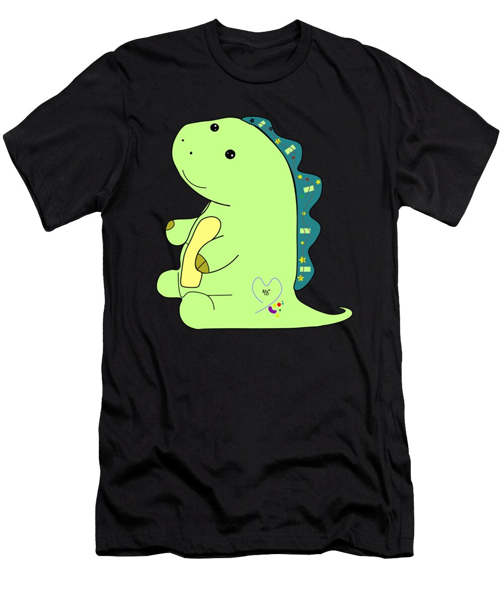 Cute Pickle the Dinosaur Cartoon 1 Tadjeddine Nasri T-Shirt