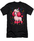 Cute Pink Poodle Birthday Standard Dog Party Sophie Eleanor T-Shirt