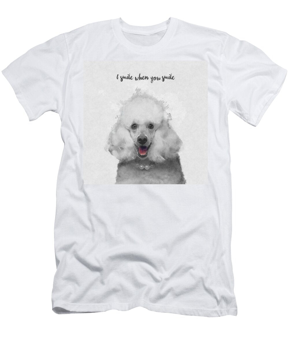 Cute Poodle Art Happiness Comes From Best Friends Bekare Creative T-Shirt