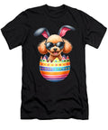 Cute Poodle Egg Happy Easter Day Dog Dad Dog Mom Natalie Lidford T-Shirt