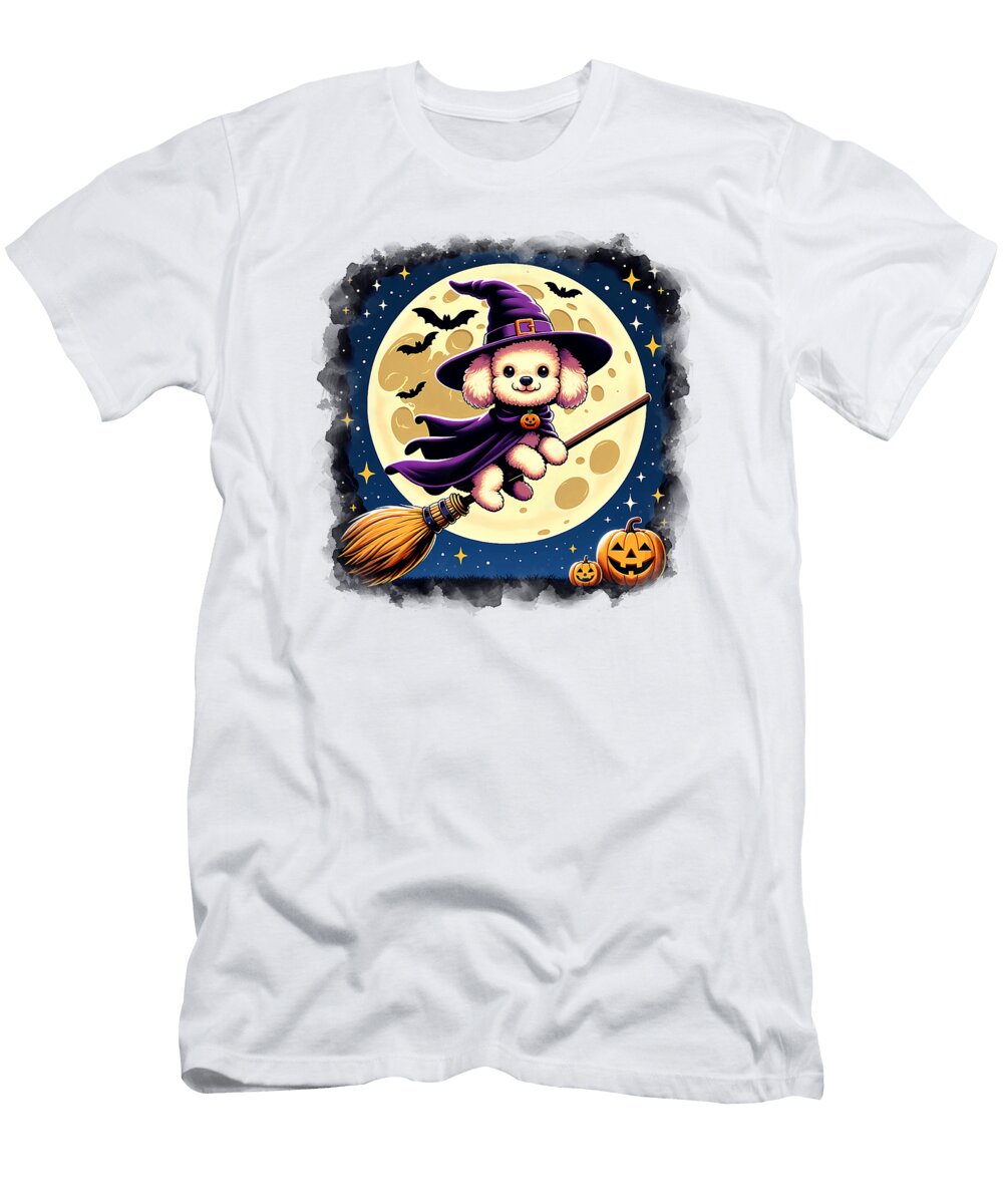 Cute Poodle Halloween Costume Dog Lover Studi Alex T-Shirt