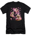 Cute Poodle Riding Donut Space Galaxy Poodle Lover Job T-Shirt