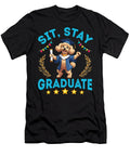 Cute Poodle Senior Dad Mom Sit Stay Graduate Sophie Eleanor T-Shirt