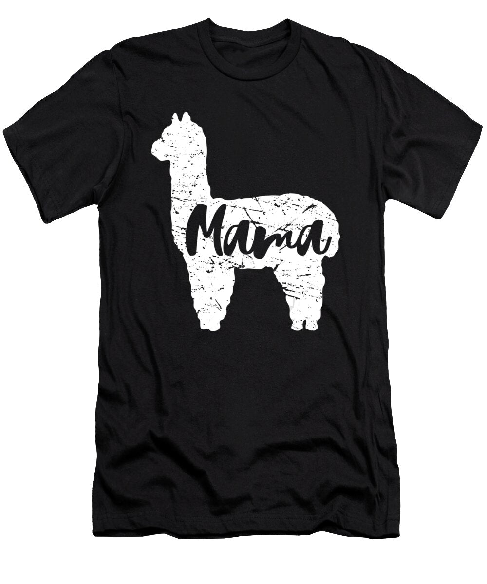 Cute Proud Mama Llama Alpaca Happy Mothers Day Shannon Nelson Art T-Shirt