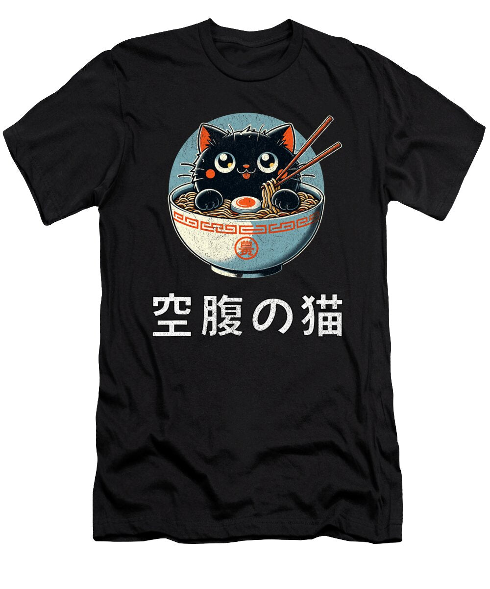 Cute Ramen Cat Lovers Graphic Design for Zyneu Gangd T-Shirt