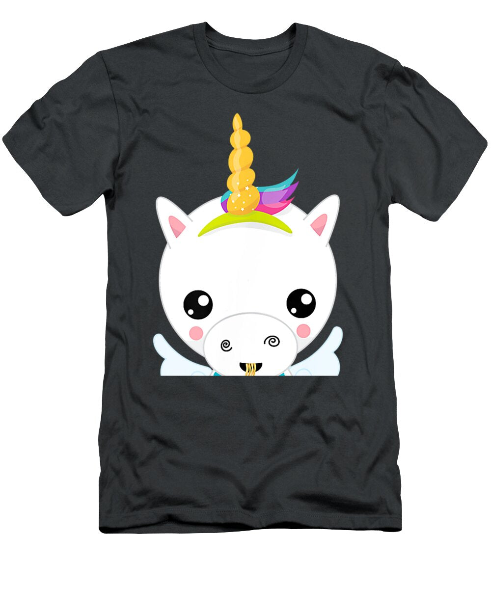 Cute Ramen Unicorn Kawaii Anime Japanese Pho Noodles Ismael Ilona T-Shirt