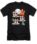 Cute Reindeer Husky Dogs Pulling Santa Sled Sophie Eleanor T-Shirt