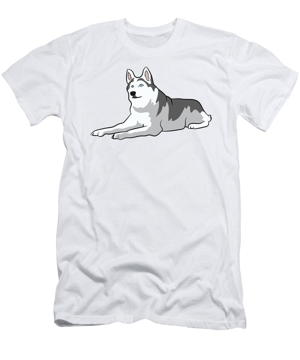 Cute Siberian Huskies Lover Gift Siberian Husky Eq Designs T-Shirt