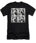 Cute Siberian Husky Selfie Photo Funny Photobooth Dog Lover Job T-Shirt