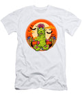 Cute Spooky Halloween Zombie Llama with Pizza Ernesto Tavares Gaiteiro T-Shirt