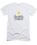 Cute Sunshine Text Alpaca Man T-Shirt