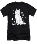 Cute White Siberian Husky Cool White Snow Dog Sophie Eleanor T-Shirt