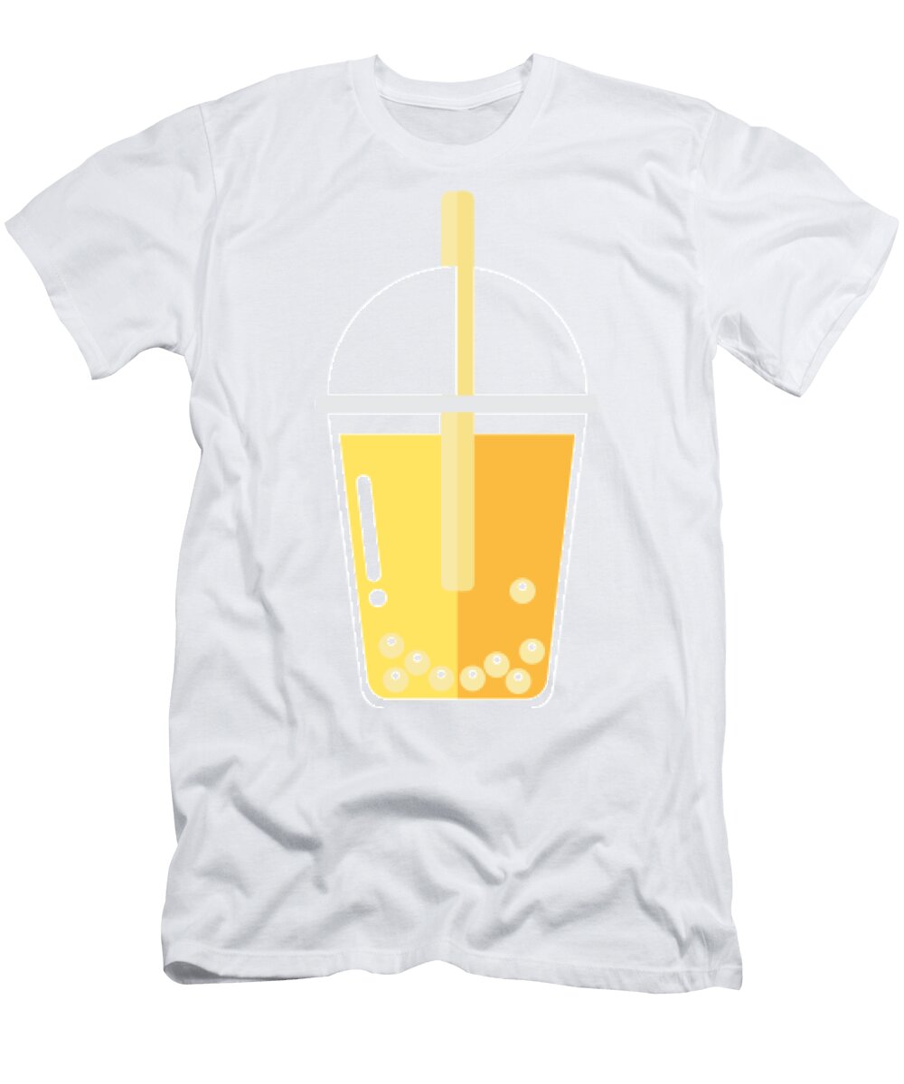 Cute Yellow Bubble Tea Boba Tea Sunghyun Park T-Shirt