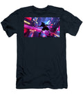 Cyberpunk Pickleball Match in Neon City Evie Carrier T-Shirt