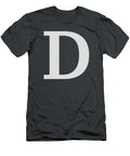D in Light Gray Typewriter Style Custom Home Fashions T-Shirt
