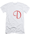D in Red Simple Script Custom Home Fashions T-Shirt