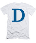 D in Sega Blue Typewriter Style Custom Home Fashions T-Shirt