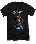 Dachshund with Beret and Sweater Johanna Virtanen T-Shirt