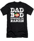 Dad Bod Powered By Ramen Father Figure Gifts Idea with Funny Graphic for Food Lovers Orange Pieces T-Shirt
