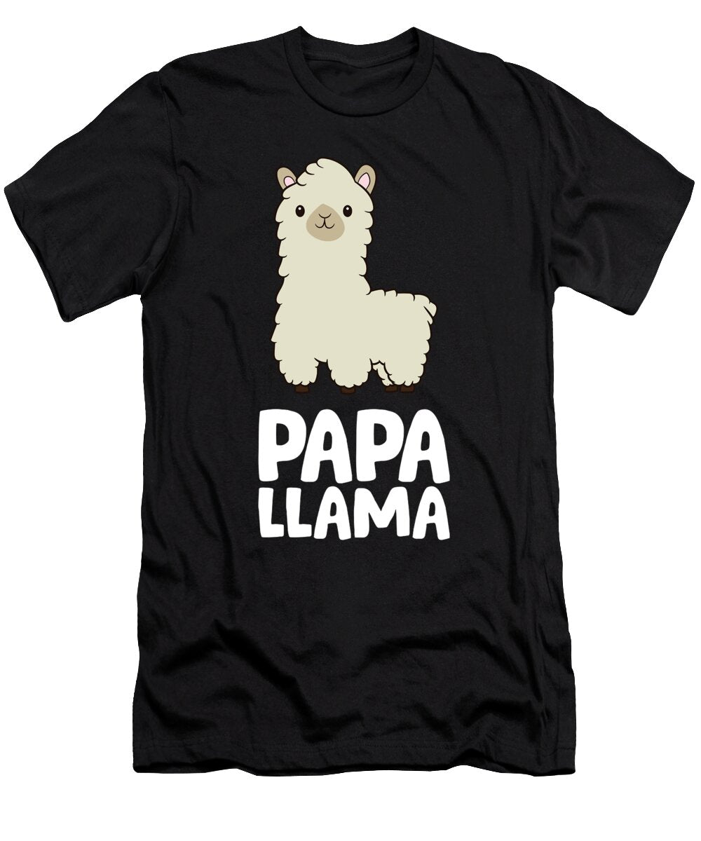 Daddy Llama Men Boys Llama Gift Papa Llama Eq Designs T-Shirt