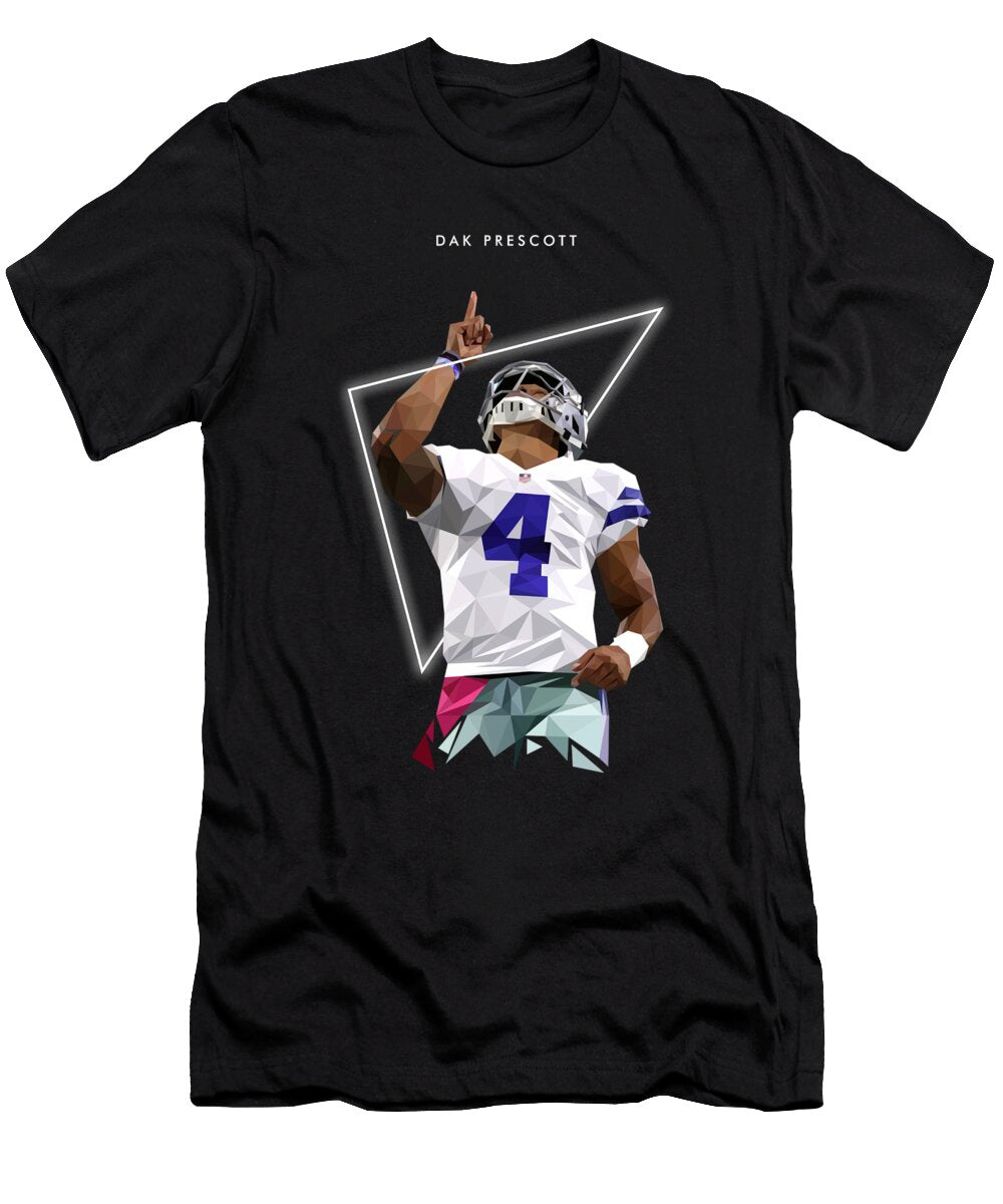 Dak Prescott Lowpoly Art Style Yusuf Dedi Wijaya T-Shirt