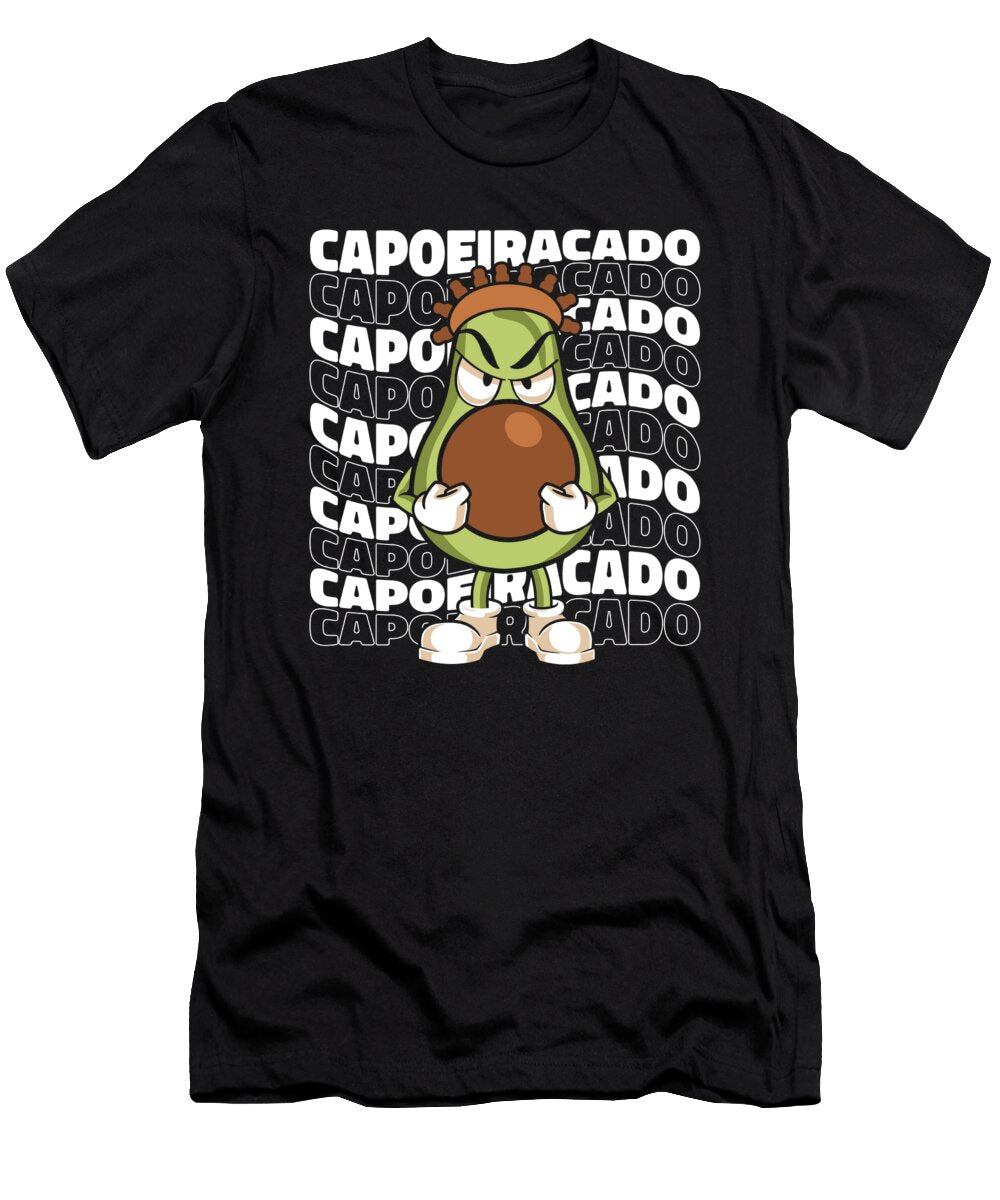 Dance Fighting Avocado Brazil Martial Arts Fighter Capoeira Crazy Squirrel T-Shirt