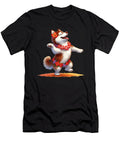 Dancing Hawaiian Siberian Husky with Tropical Sophie Eleanor T-Shirt