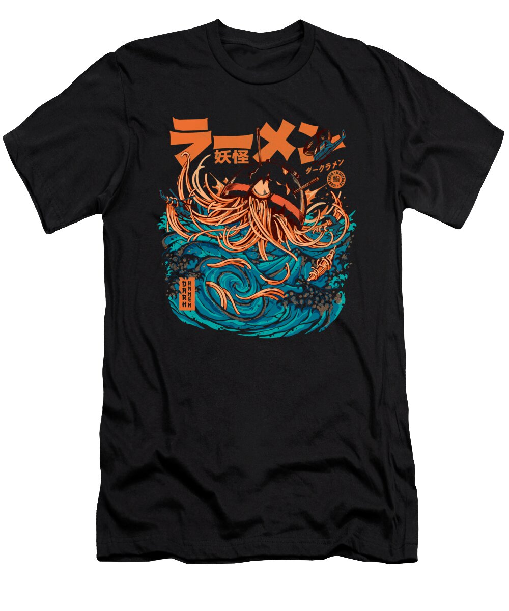 Dark Great Ramen Off Kanagawa Lambert Block T-Shirt