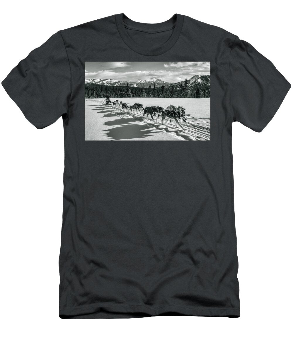 Dashing Across the Frozen Tundra Nps Jacob W Frank T-Shirt